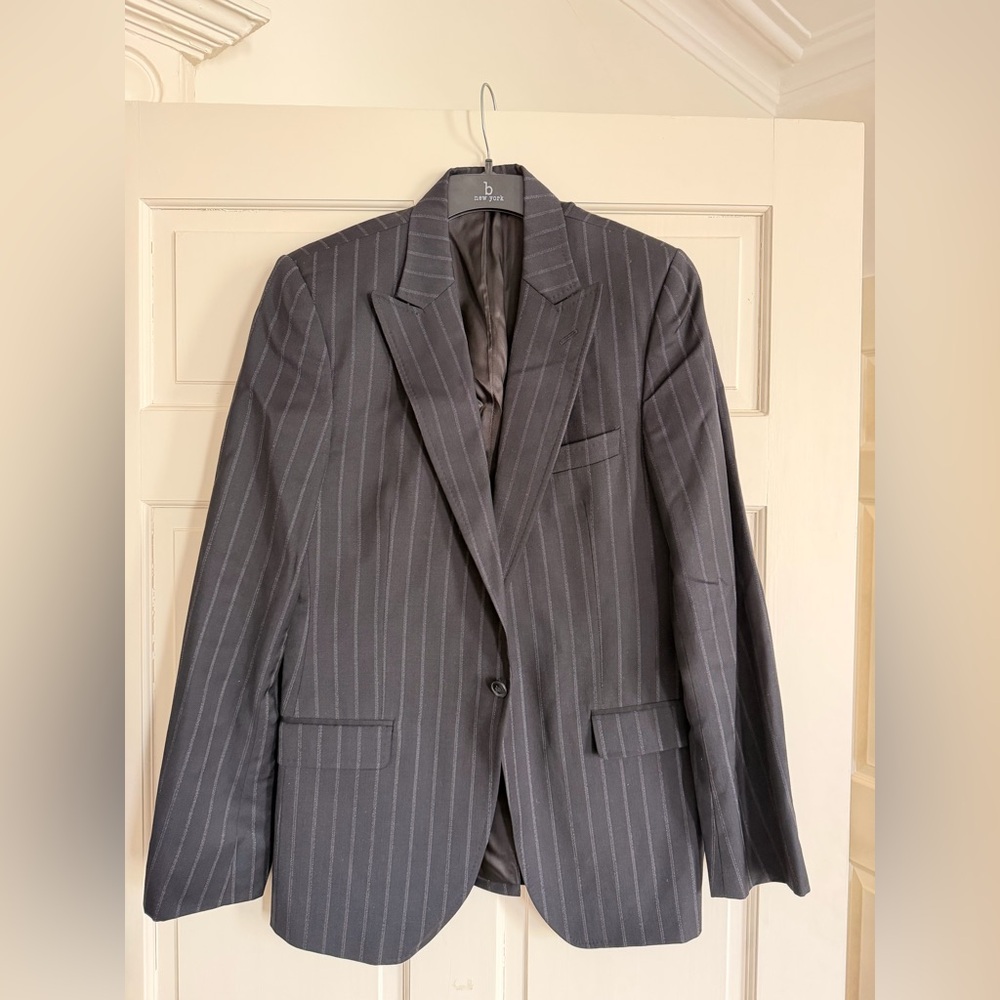 Dolce & Gabbana Men's Dark Gray Pinstripe Suit